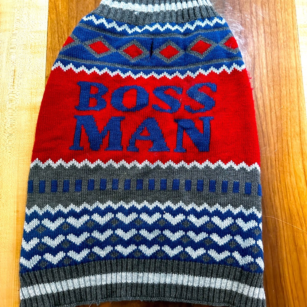 Boss Man Dog Sweater 🐾🐕